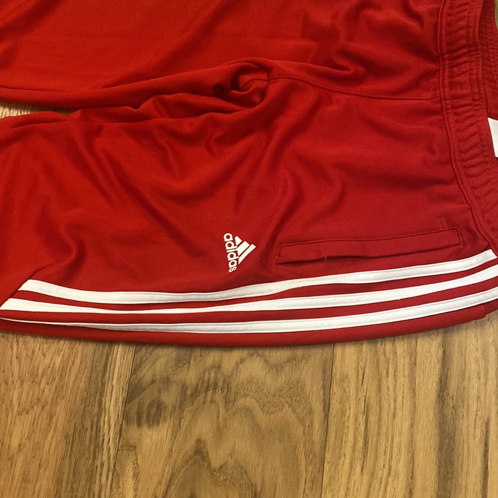 Red addidas joggers - Picture 3 of 6